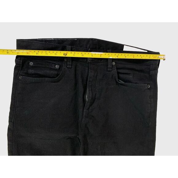 Rag & Bone Men's Size 32x32 JEANS - The Skinny Twill Pants in Black - Picture 4 of 9